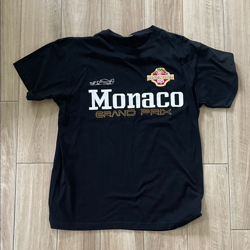F1 Monaco Grand Prix Black Graphic T-Shirt